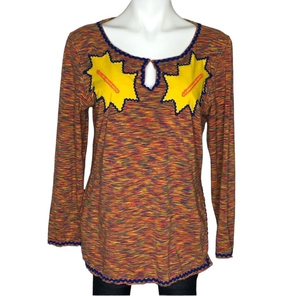 Moschino brush stroke long sleeved top, medium